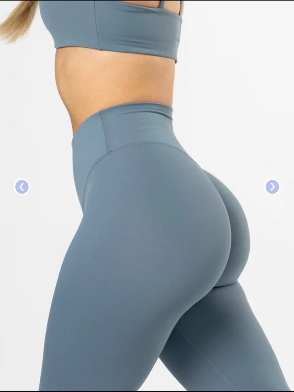 PARAGON High-Waist Sculpting Leggings in Slate Blue - Picture 2 of 3